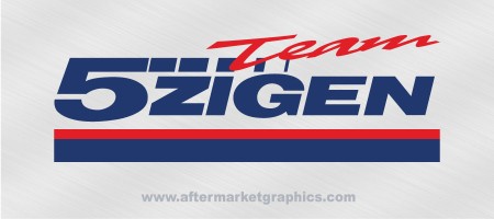 5Zigen Team Decals - Pair (2 pieces)